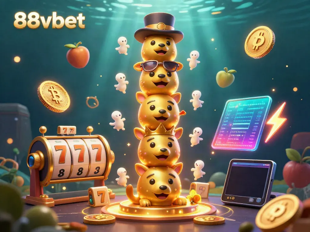 Experience the exciting world of 88vbet with dynamic casino elements and vibrant characters.