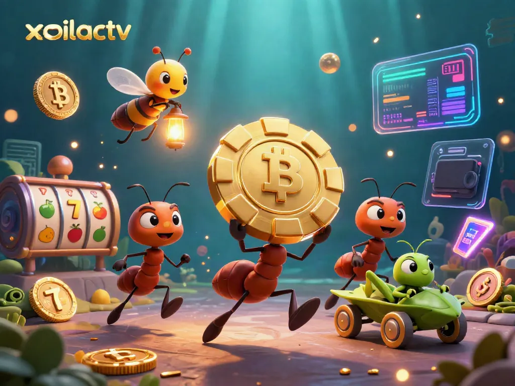 Experience excitement with xoilactv as ants run a casino heist in a stunning 3D scene.