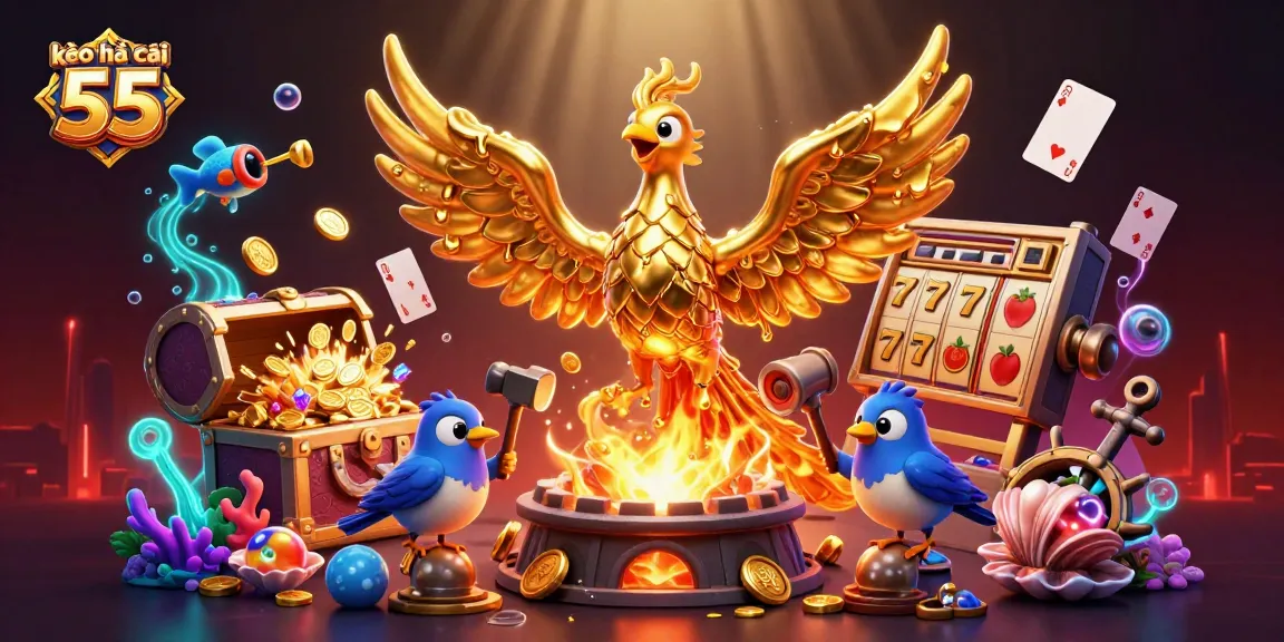 Engage with kèo nhà cái 55 to experience a dynamic casino scene illustrating golden opportunities.