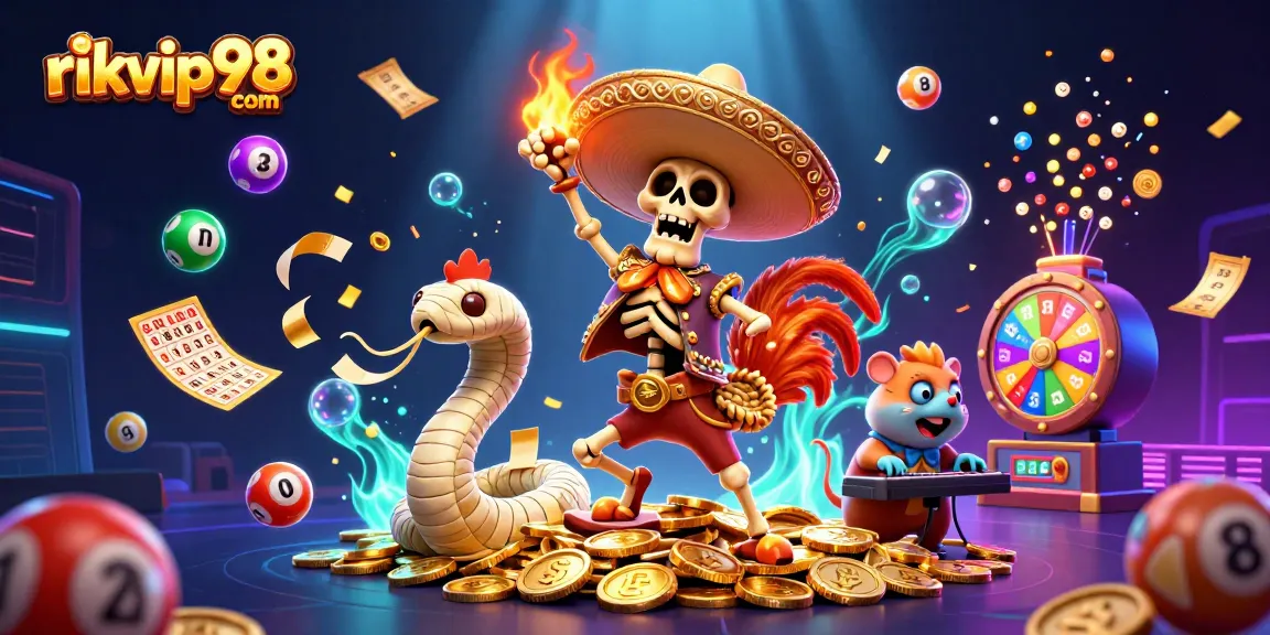 Engage with exciting gambling action at rikvip98 com featuring vibrant characters and dynamic game elements.
