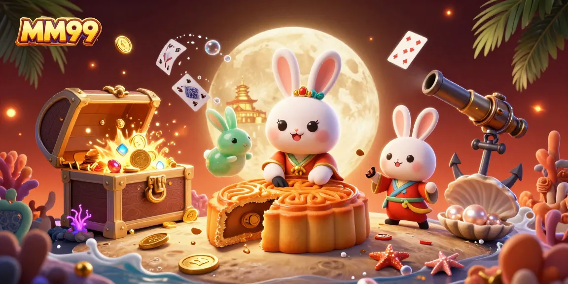 Experience the excitement of MM99 with a 3D scene featuring mythical characters and vibrant casino elements.